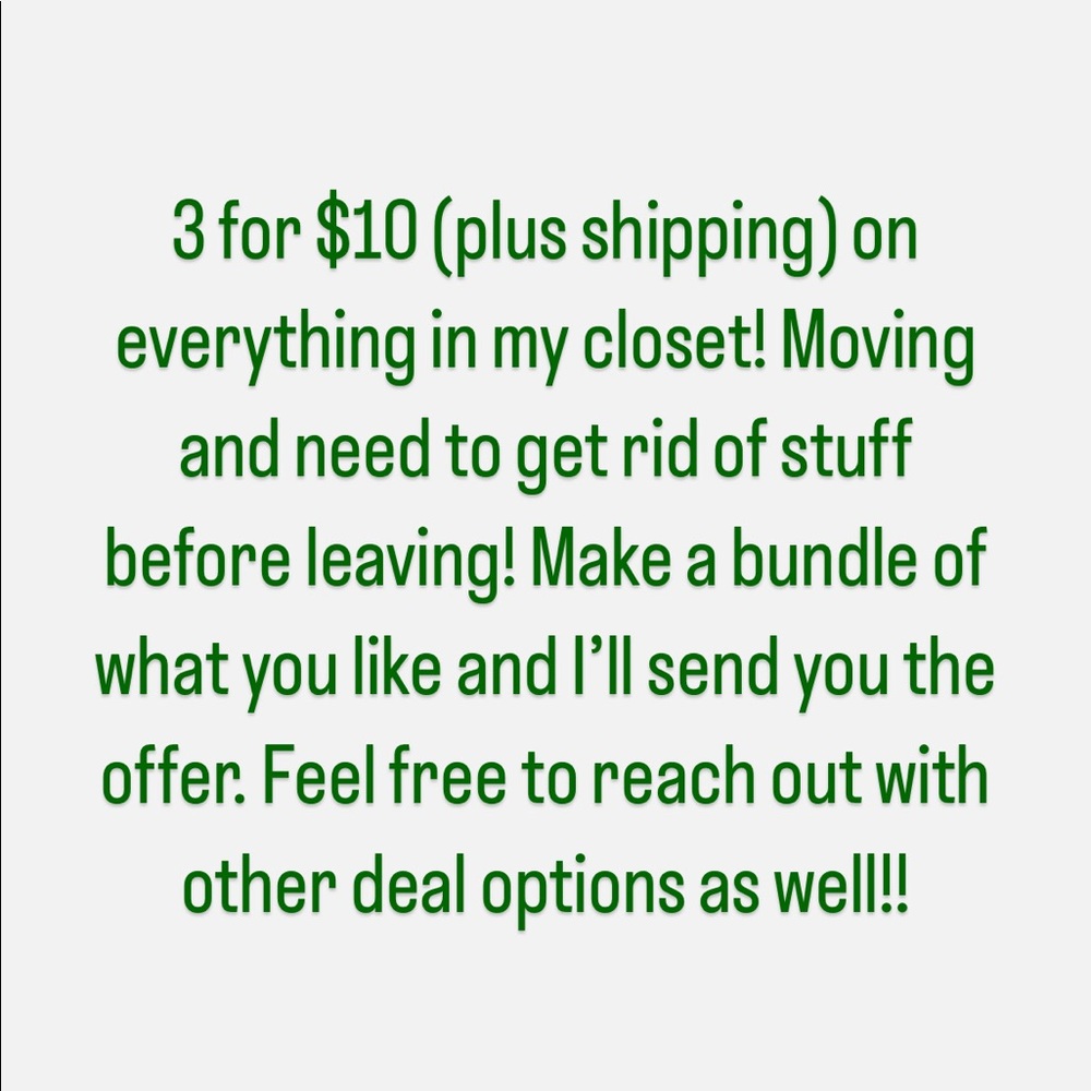 SALE!! Everything in closet!!